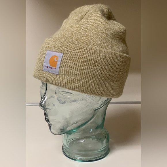 Adult Unisex One Size Guacamole Heather CARHARTT Watch Cap Cuffed Beanie Hat - Picture 7 of 12